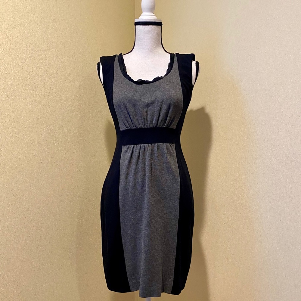Banana Republic Black & Gray Night Out Dress - Picture 2 of 8